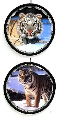 Yellow Tiger Mandala Set of 2 066-1993B