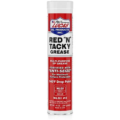 Lucas Oil Red N Tacky Grease 14 Oz