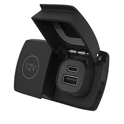 Scanstrut Flip Pro Duo - USB-A &amp; USB-C w/12V Power Socket