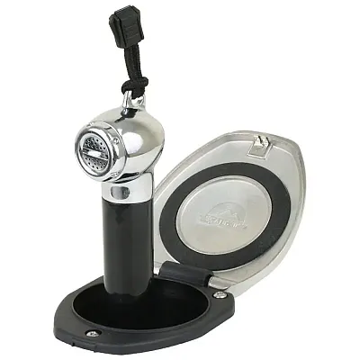 Scandvik Black &amp; SS Recessed Transom Shower Handle/Hose - Vertical/Horizonta