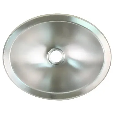 Scandvik Brushed SS Oval Sink - 13.25&quot; x 10.5&quot;