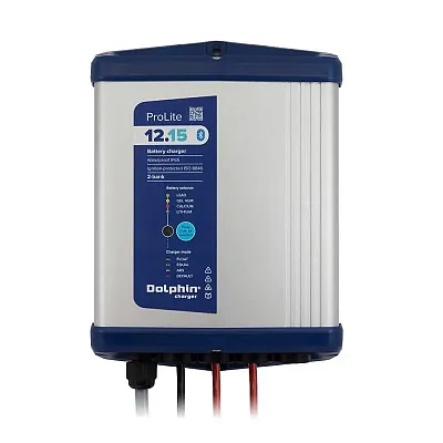 Scandvik PROLITE Series Dolphin Battery Charger - 12V, 15A, 110VAC - 2 Outputs