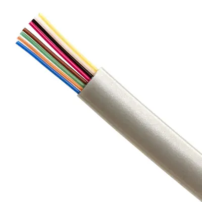 Cmple 1009-N Phone Cable FLAT 8 Wire, Solid, Silver - 1000ft, 28