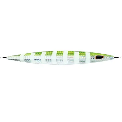 Williamson Kensaki 280 Jig - 7.25&quot; - 9-7/8oz - UV Green Sardine Zebra