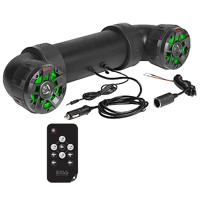 Boss Audio UTV4BRGB Amplified All-Terrain Sound System w/4&quot; Marine Speakers &amp