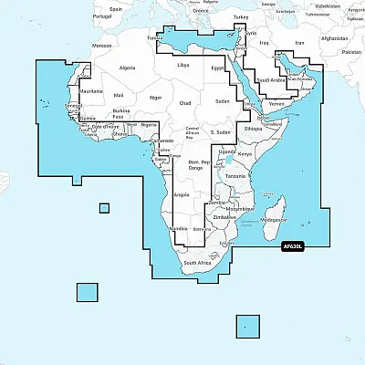Navionics NAAF630L - Africa &amp; Middle East - Navionics+