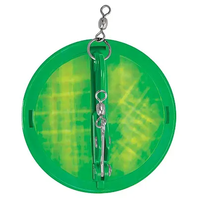 Luhr-Jensen 3-1/4&quot; Dipsy Diver - Kelly Green/Silver Bottom Moon Jelly