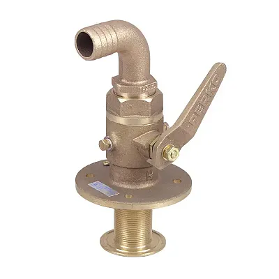 Perko 1-1/2&quot; Seacock w/Curved Tail Piece