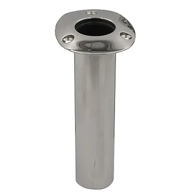 C.E. Smith 70 Series Standard Flush Mount Rod Holder - 0 Degree - Stainless Stee