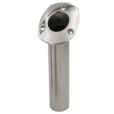 C.E. Smith 80 Series Standard Flush Mount Rod Holder - 30 Degree - Stainless Ste