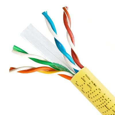 Cmple Cat6 Bulk 23Awg Ethernet Lan Network Cable - 1000 Ft Yello