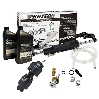 Uflex PROTECH 2.1 Front Mount Tilt OB Hydraulic System - Includes UP28T Helm Pum