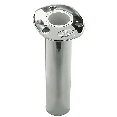 C.E. Smith Flush Mount Rod Holder - 0 Degree &amp; 9" Depth - Stainless Steel - 