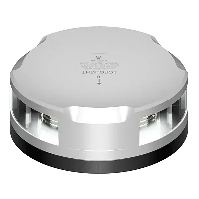 Lopolight 360-Degree Stern Light - 2NM - Silver Housing w/FB Base