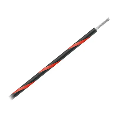 Pacer 16 AWG Gauge Striped Marine Wire 500&#039; Spool - Black w/Red Stripe