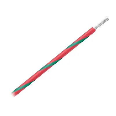 Pacer 14 AWG Gauge Striped Marine Wire 500&#039; Spool - Red w/Green Stripe