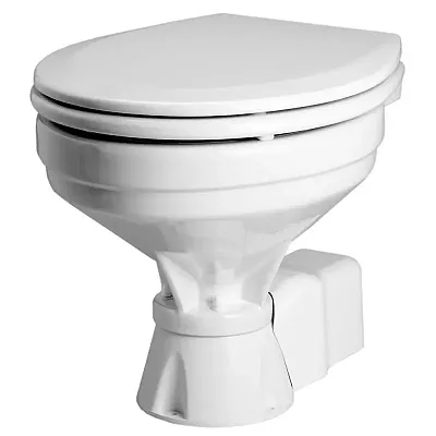 Johnson Pump Standard Electric Toilet - Compact Macerator Style - 24V