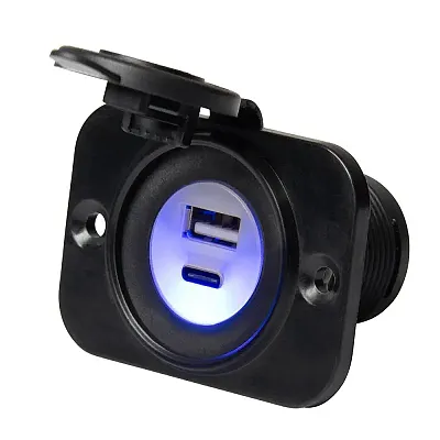 Marinco Sealink&reg; Dual USB-A/C Combo Charger