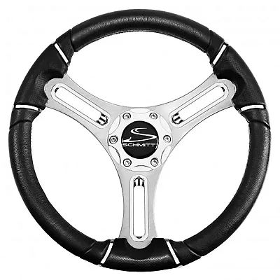 Schmitt Marine Torcello 14" Wheel - 04 Series - Polyurethane Wheel w/Chrome Trim