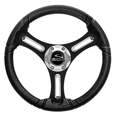 Schmitt Marine Torcello 14" Wheel - 03 Series - Polyurethane Wheel w/Chrome Spok