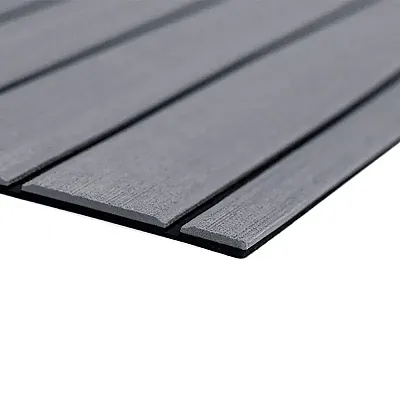 SeaDek 40" x 80" 6mm Teak Full Sheet - Brushed Texture - Storm Grey/Black (1016m