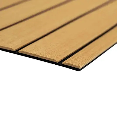 SeaDek 40" x 80" 6mm Teak Full Sheet - Brushed Texture - Camel/Black (1016mm x 2