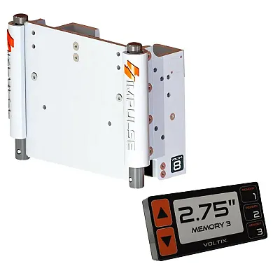 IMPULSE 8&quot; Set Back Electric Jack Plate w/Smart Control - White Cerakote