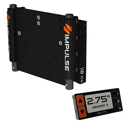IMPULSE XL 6&quot; Set Back Electric Jack Plate w/Smart Control - Black Anodized