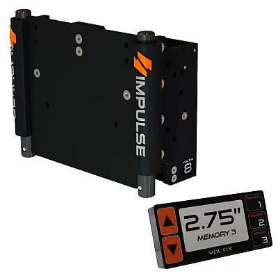 IMPULSE XL 8&quot; Set Back Electric Jack Plate w/Smart Control - Black Anodized