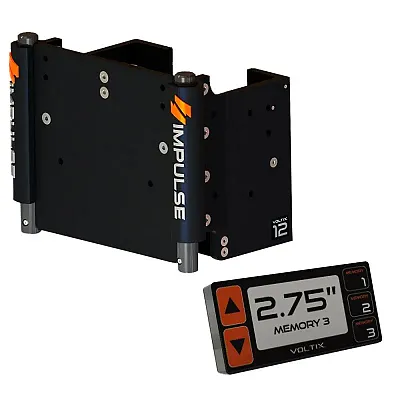 IMPULSE XL 12&quot; Set Back Electric Jack Plate w/Smart Control - Black Anodized