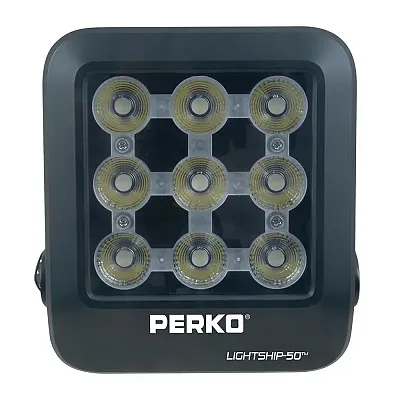 Perko Lightship 50 LED High Performance Spotlight - 12/24V - Black