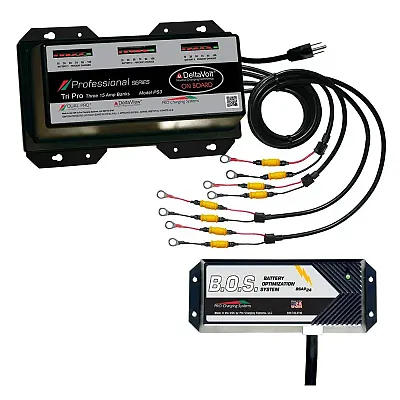 Dual Pro PS3 3 Bank Battery Charger w/2 Bank B.O.S.