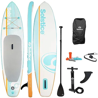 Solstice Watersports 10&#039;6&quot; Cruiser Inflatable Stand-Up Paddleboard Kit - Orange