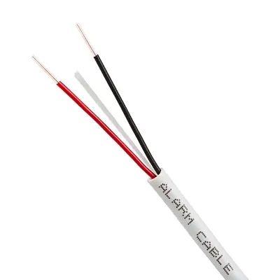 Cmple Alarm/Security Cable 22/2 Solid Pull Box 500Ft White 1050-