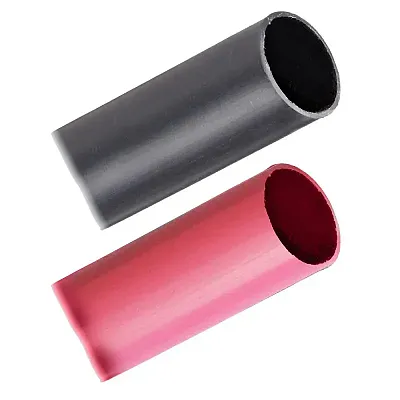 Pacer Battery Cable Heavy Wall Heat Shrink Tubing - 1" x 3" - Black/Red (2-Piece