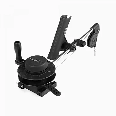 Scotty Depthmaster Manual Downrigger With Rod Holder - Black