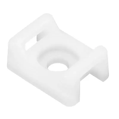 Pacer Screw Down Cable Tie Mount - #10 Screw Mount Method - Natural Color - 100 