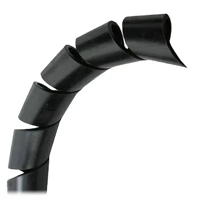 Pacer 1/2&quot; Spiral Wrap - Black - 100&#039; Roll