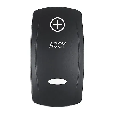 Pacer Actuator - 'ACCY' f/V Series Contura Switches - Black - Laser Etched (Top/