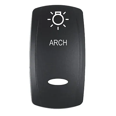 Pacer Actuator - 'ARCH' f/V Series Contura Switches - Black - Laser Etched (Top/