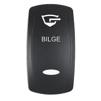 Pacer Actuator - &#039;BILGE&#039; f/V Series Contura Switches - Black - Laser Etched (Top