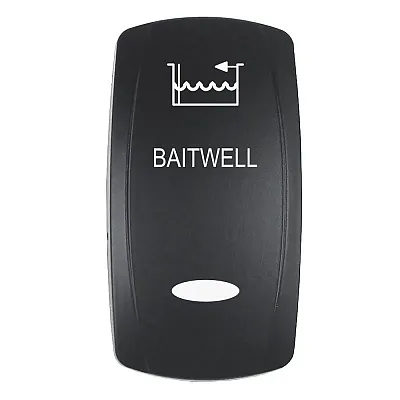 Pacer Actuator - 'BAITWELL' f/V Series Contura Switches - Black - Laser Etched (