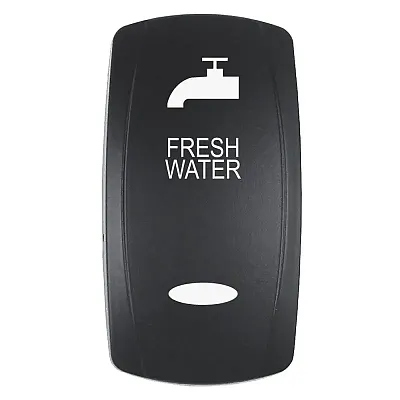 Pacer Actuator - 'FRESH WATER' f/V Series Contura Switches - Black - Laser Etche