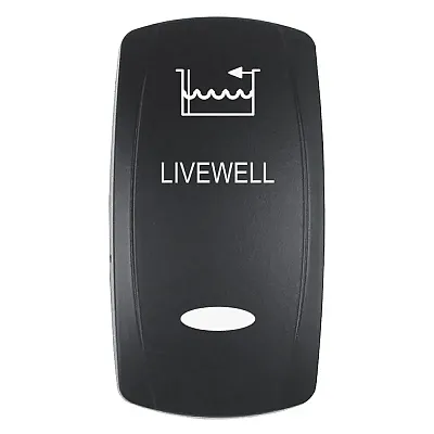 Pacer Actuator - 'LIVEWELL' f/V Series Contura Switches - Black - Laser Etched (