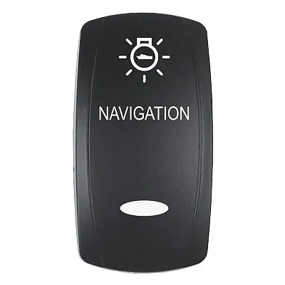Pacer Actuator - &#039;NAVIGATION&#039; f/V Series Contura Switches - Black - Laser Etched