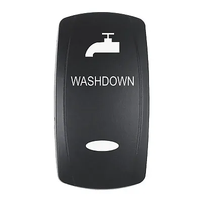 Pacer Actuator - &#039;WASHDOWN&#039; f/V Series Contura Switches - Black - Laser Etched (
