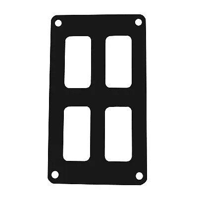 Pacer Switch Panel - 2 Switch &amp; 2 Row - 3&quot; x 4.75&quot; - Black Powder Coated Alu