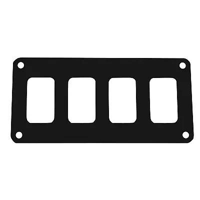 Pacer Switch Panel - 4 Switch &amp; 1 Row - 5.5&quot; x 2.75&quot; - Black Powder Coated A