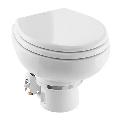 Dometic MasterFlush MF 7120 - White - Electric Macerating Toilet w/Orbit Base &a