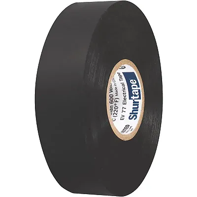 Shurtape EV 077B Professional Grade Black Electrical Tape f/Insulating &amp; Spl